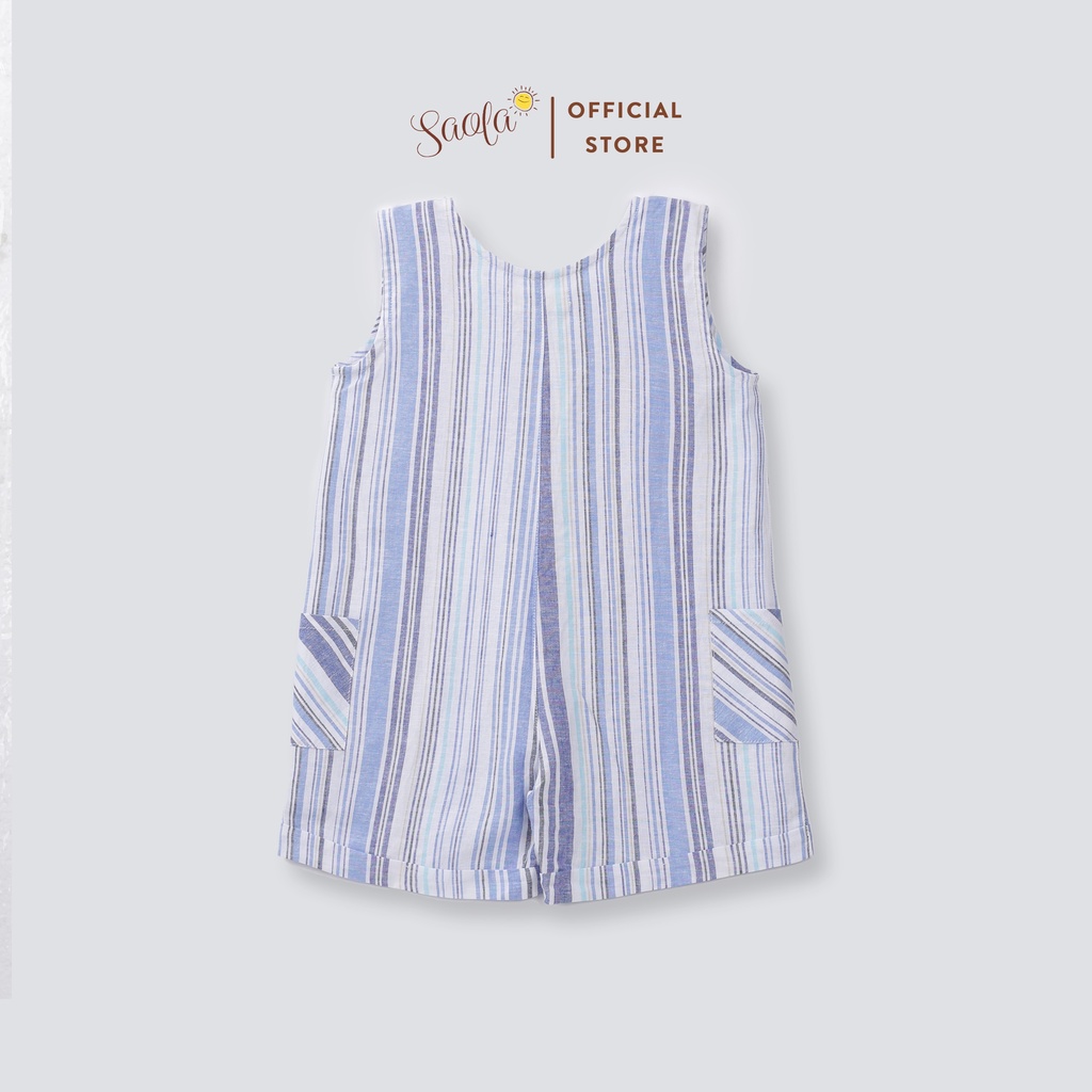 Áo liền quần/ Jumpsuit Bé Trai/ Bé Gái Chất Linen Cao Cấp - ORION OVERALL- JSL012 - SAOLA KIDS CLOTHING