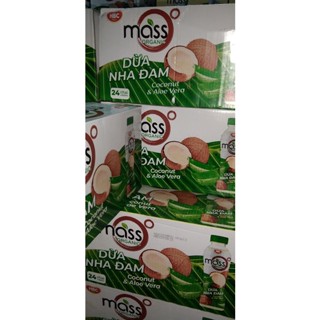 Thùng 24 chai nước dừa nha đam Mass 500ml