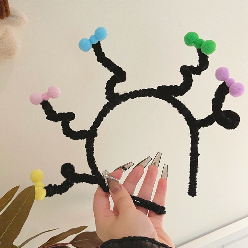 Bờm, Cài tóc lò xo hình Mona Happy Birthday, Halloween vui nhộn đáng yêu