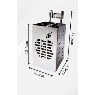 Ống cắm đũa, Giỏ đũa đơn inox 304 cao cấp