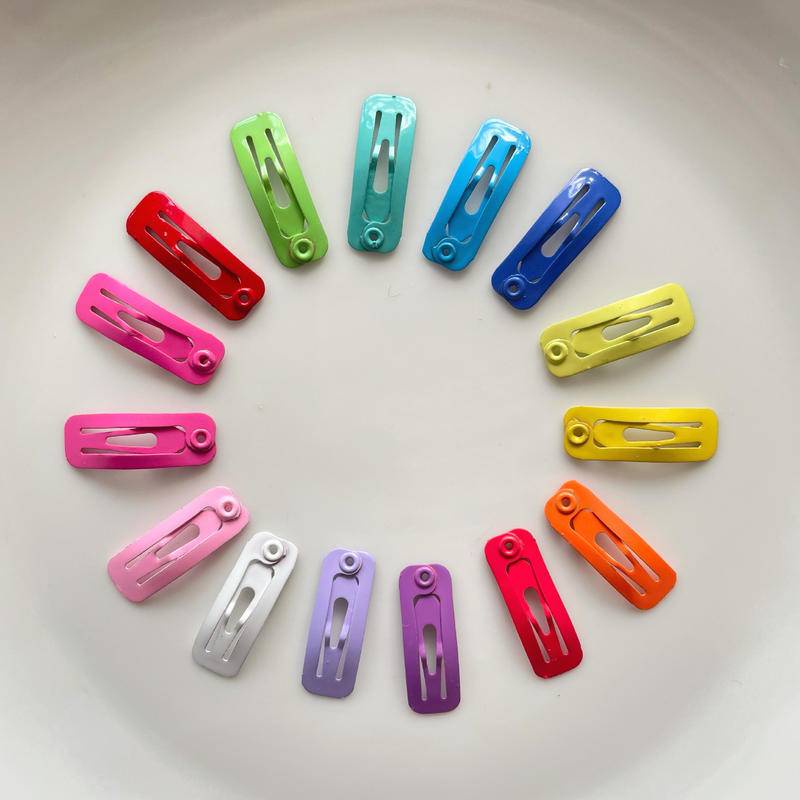 Kẹp Lông Thú Cưng Hình Vuông Mini 2cm Sơn Màu Sắc BB Dành Cho Thú Cưng