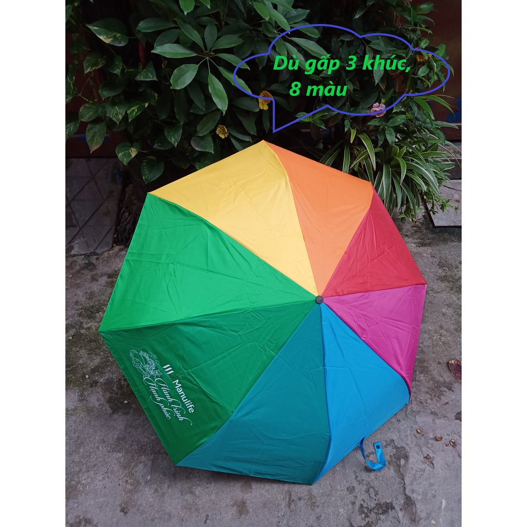 Dù 8 màu quà tặng Manulife