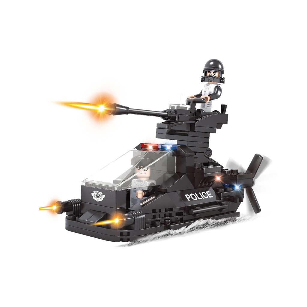 Đồ chơi lắp ráp AUSINI, lắp ghép Cảnh sát đặc nhiệm -235