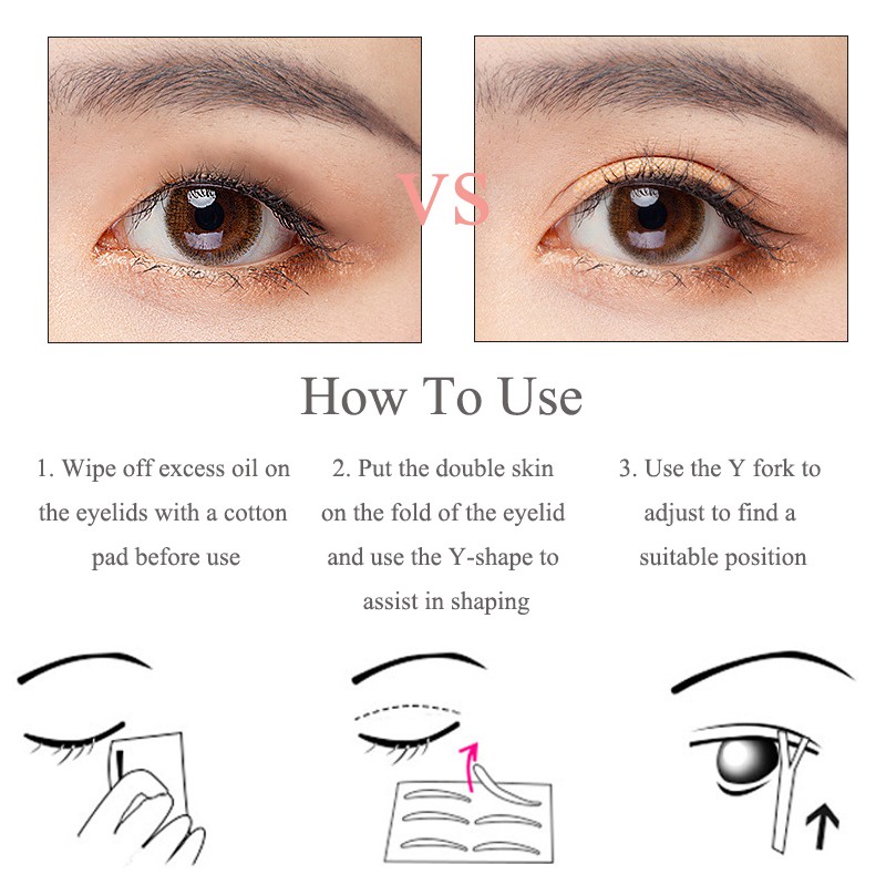 Set 600 Miếng Dán Kích Mí Vô Hình Tiện Dụng