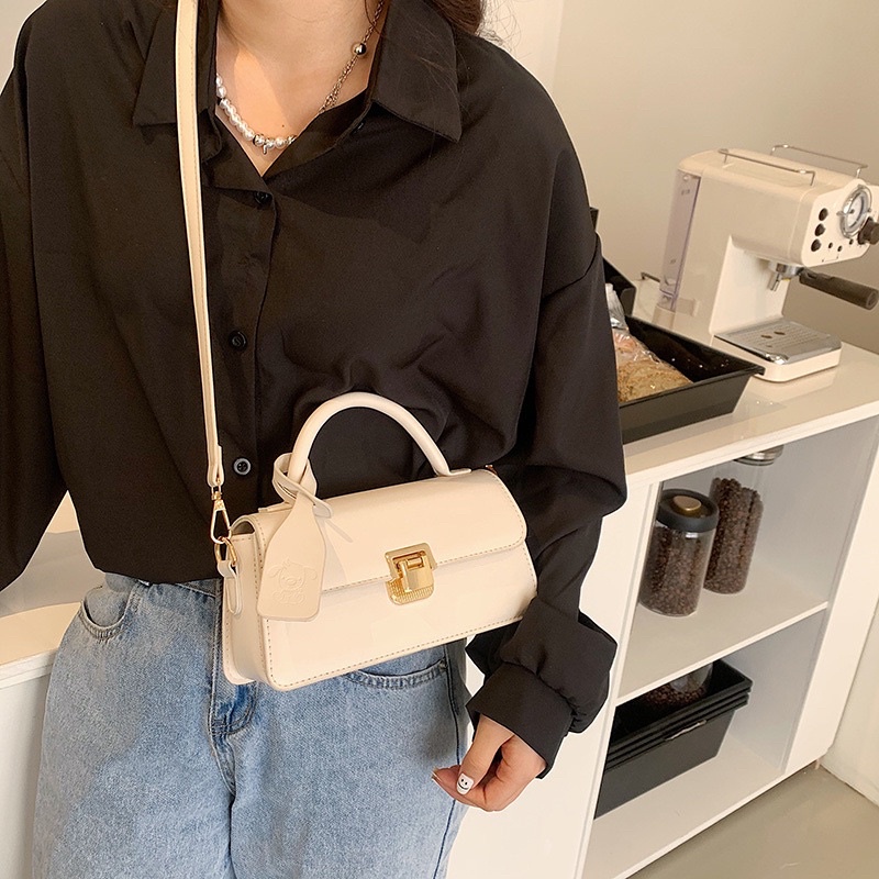 Túi xách nữ cầm tay kiểu hàn xinh xắn, kèm dây đeo chéo