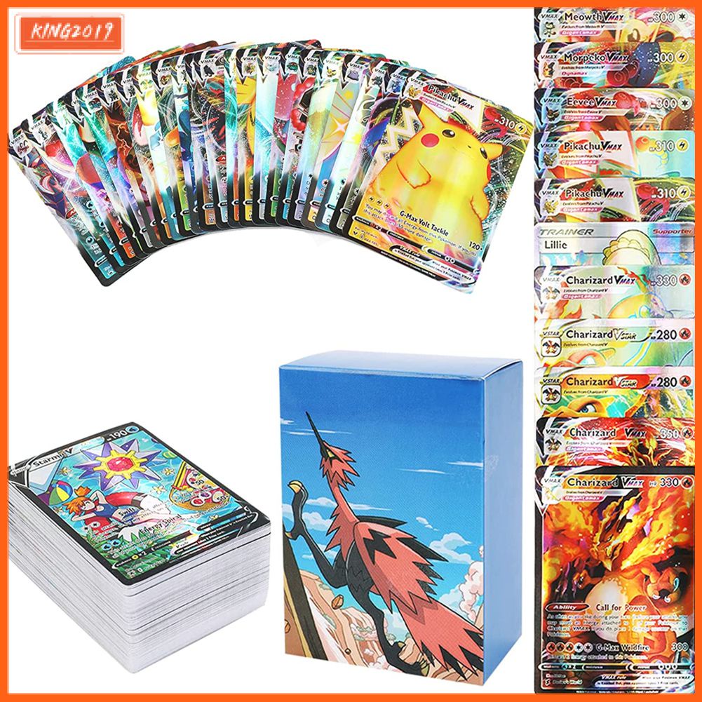 Cá Tuyết 100 Cái Tiếng Anh Pokemon Vmax Thẻ Chiếu Cartas Pokemon Espanol Game Tag Team Vmax Gx V Trận Carte Giao Dịch trẻ Em Bộ Sưu Tập Đồ Chơi Quà Tặng