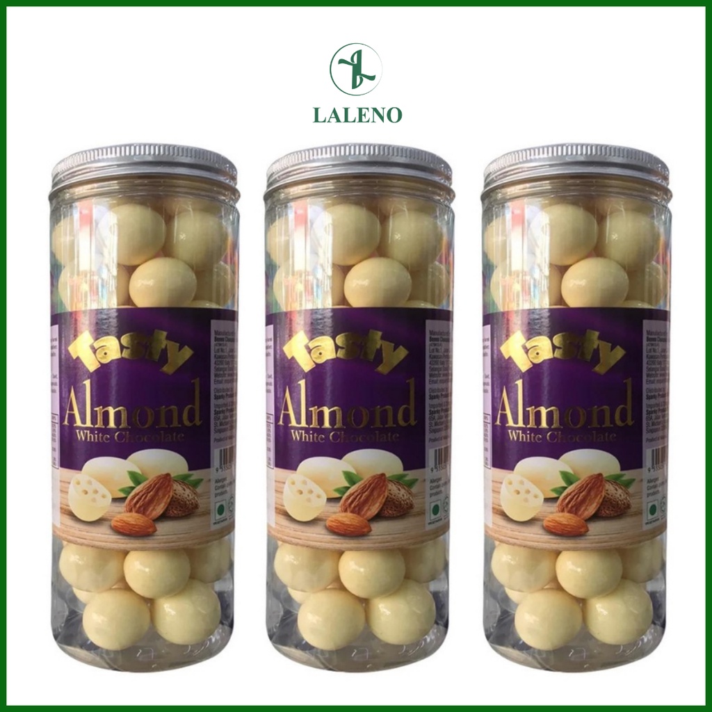 KẸO QUẢ TRỨNG SOCOLA CHOCOLATE TRẮNG TASTY ALMOND WHITE CHOCOLATE MALAYSIA SIÊU NGON, THÍCH HỢP LÀM QUÀ TẶNG 360g