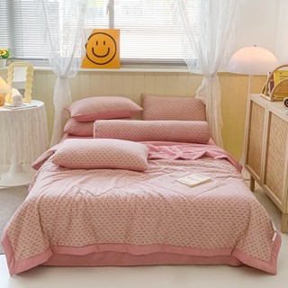 Sét cotton đũi chăn ga gối 5 món