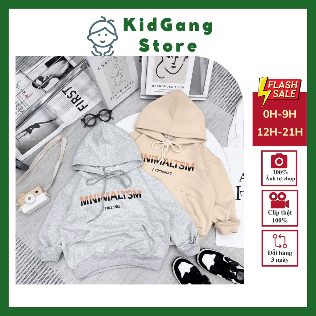 Áo nỉ cho bé, Áo khoác cho bé trai hoodie (15-25kg) KIDGANG 2023 NEW NAM