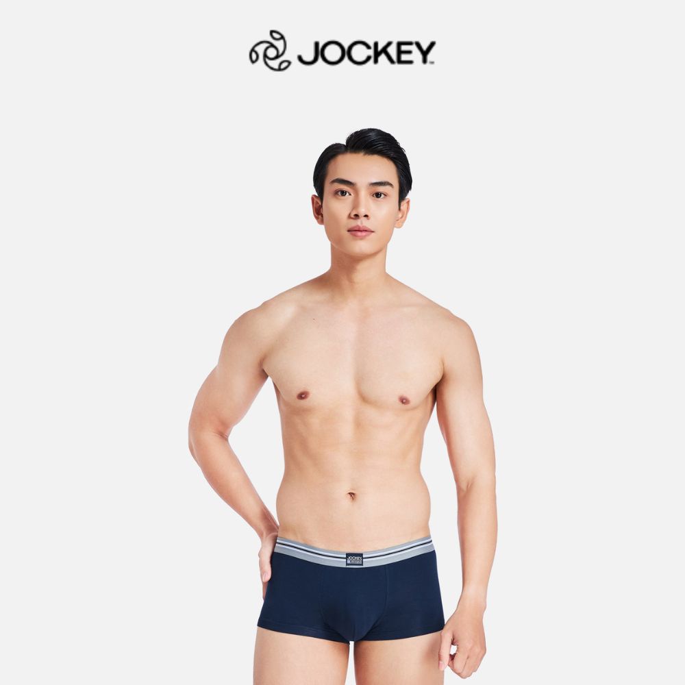 Quần Lót Nam Thun Bamboo Jockey Dáng Trunk Co Giãn Thoải Mái Màu Xanh Đen - J1249_P1