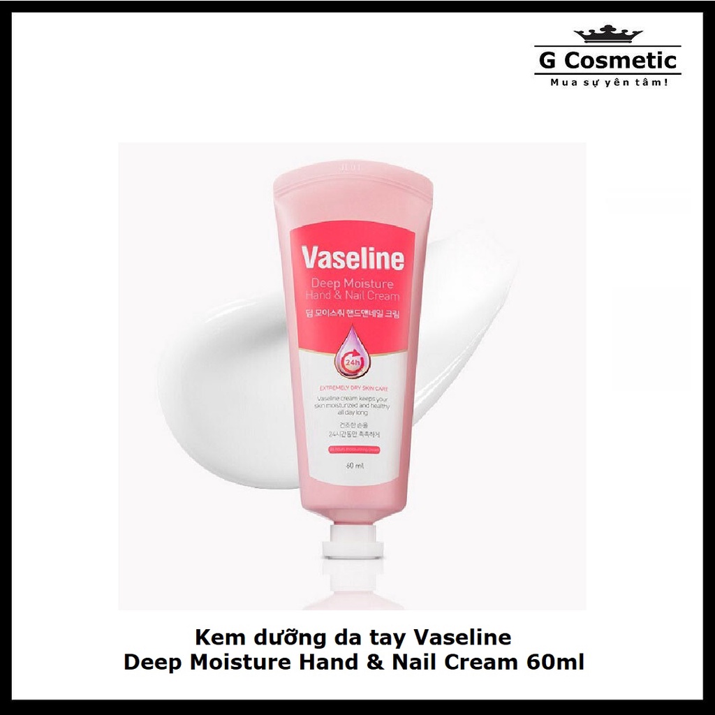 Kem dưỡng da tay Vaseline Deep Moisture Hand & Nail Cream 60ml