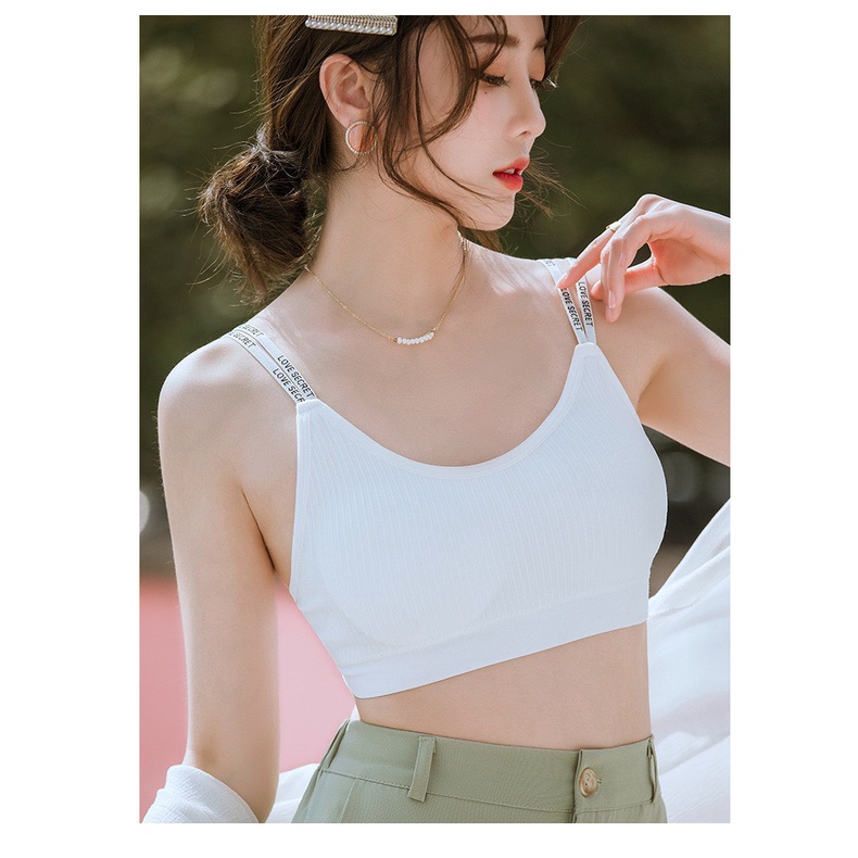 Áo Bra Nữ LADI Thiết Kế 2 Dây Không Gọng Nâng Ngực Co Giãn MÃ Bra 1906