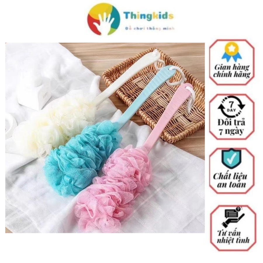 Chổi bông tắm có bàn trà matxa - Thingkids