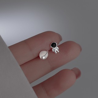 Bông Tai Mạ Bạc 925 Hình Phi Hành Gia Đính Đá opal khuyên tai bông tai nữ khuyên tai nữ hoa tai nữ bông tai bạc khuyên tai bạc