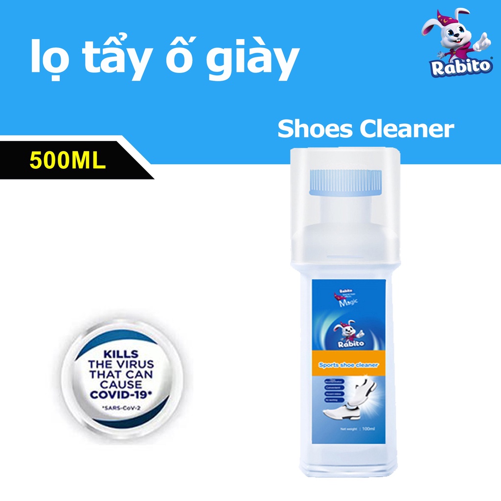 RabitoChai tẩy trắng giày - lọ tẩy ố giày dép - nước tẩy trắng giày dép túi xách