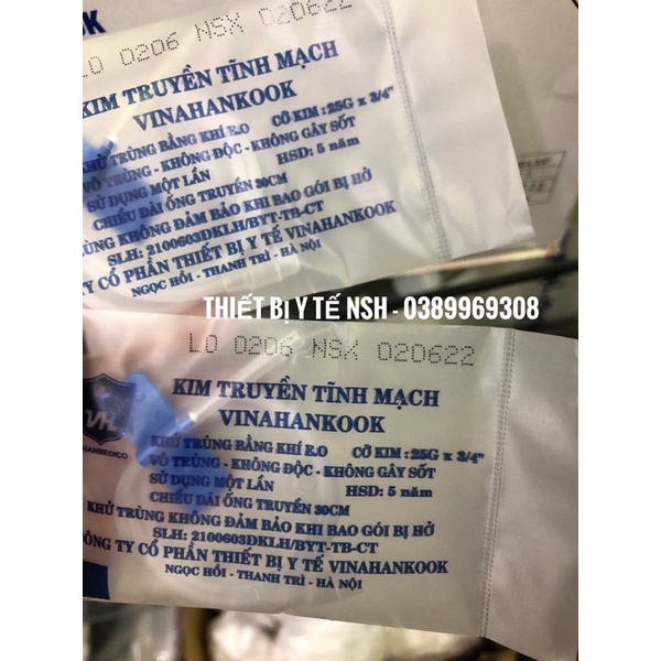 ❤ KIM CÁNH BƯỚM 23G 25G VINAHANKOOK, KIM TRUYỀN TĨNH MẠCH CÁNH BƯỚM 23G,25G VINAHANKOOK trẻ em,người lớn