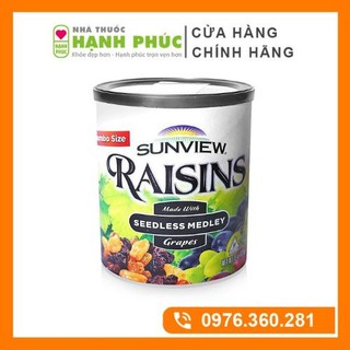 Nho khô Raisins Sunview, nho khô mỹ vị hỗn hợp 425g