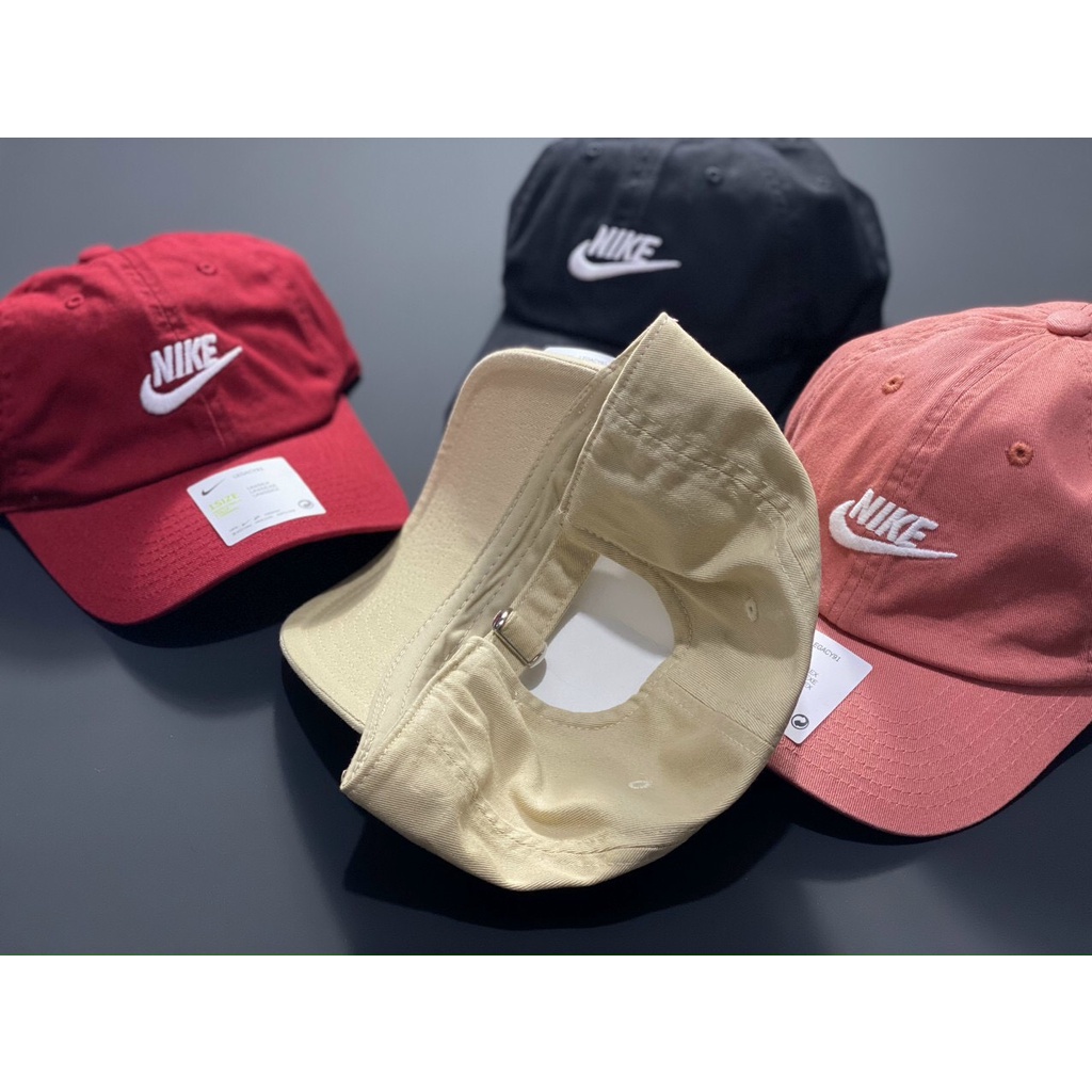 Xưởng Nón Mũ Giá Sỉ Nam Nữ Logo Nike, Màu Đỏ - đen - hồng nhạt - kem, Tự Chụp 100%, Nón Xinh HCM