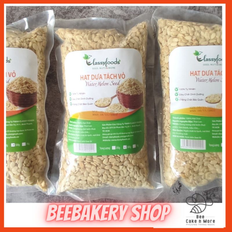Hạt dưa tươi sống tách vỏ - Water Melon Seed Giàu chất dinh dưỡng Classy Foods