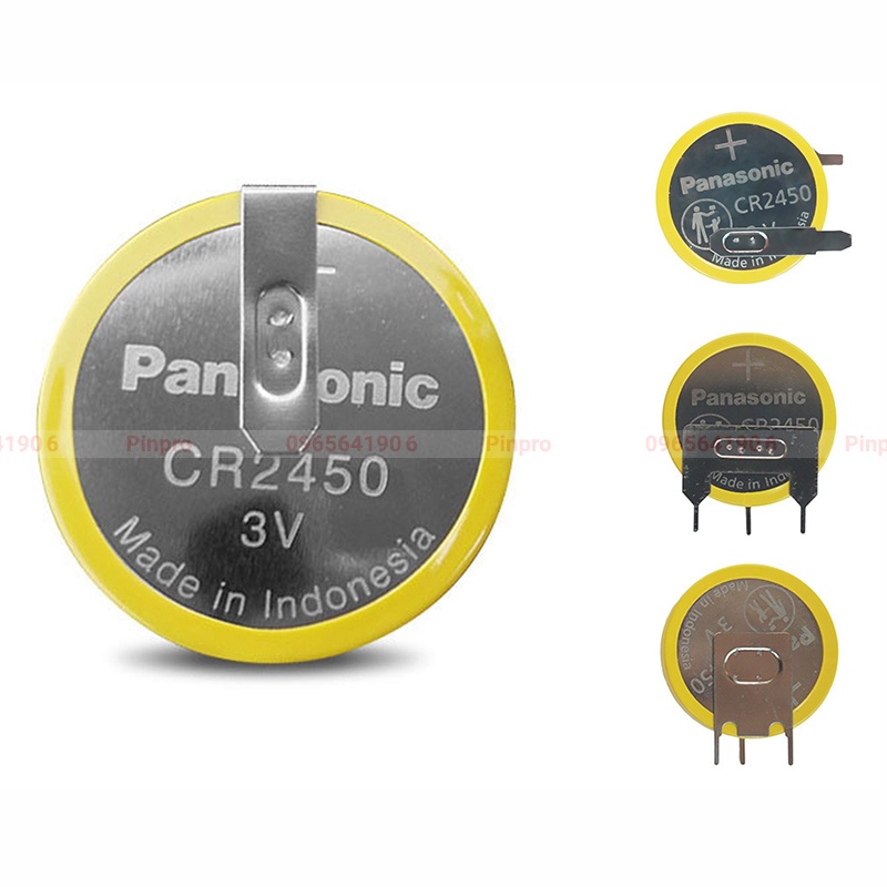 Pin nồi cơm Nhật Panasonic CR2450 3V hàn chân
