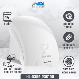 Máy sấy tay cảm biến hồng ngoại, Máy sấy khô tay tự động, Thiết bị vệ sinh cảm ứng công suất lớn sấy khô tay siêu nhanh.