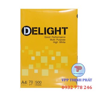 [1 THÙNG 5 REAM] Giấy A4 DELIGHT định lượng 70gsm