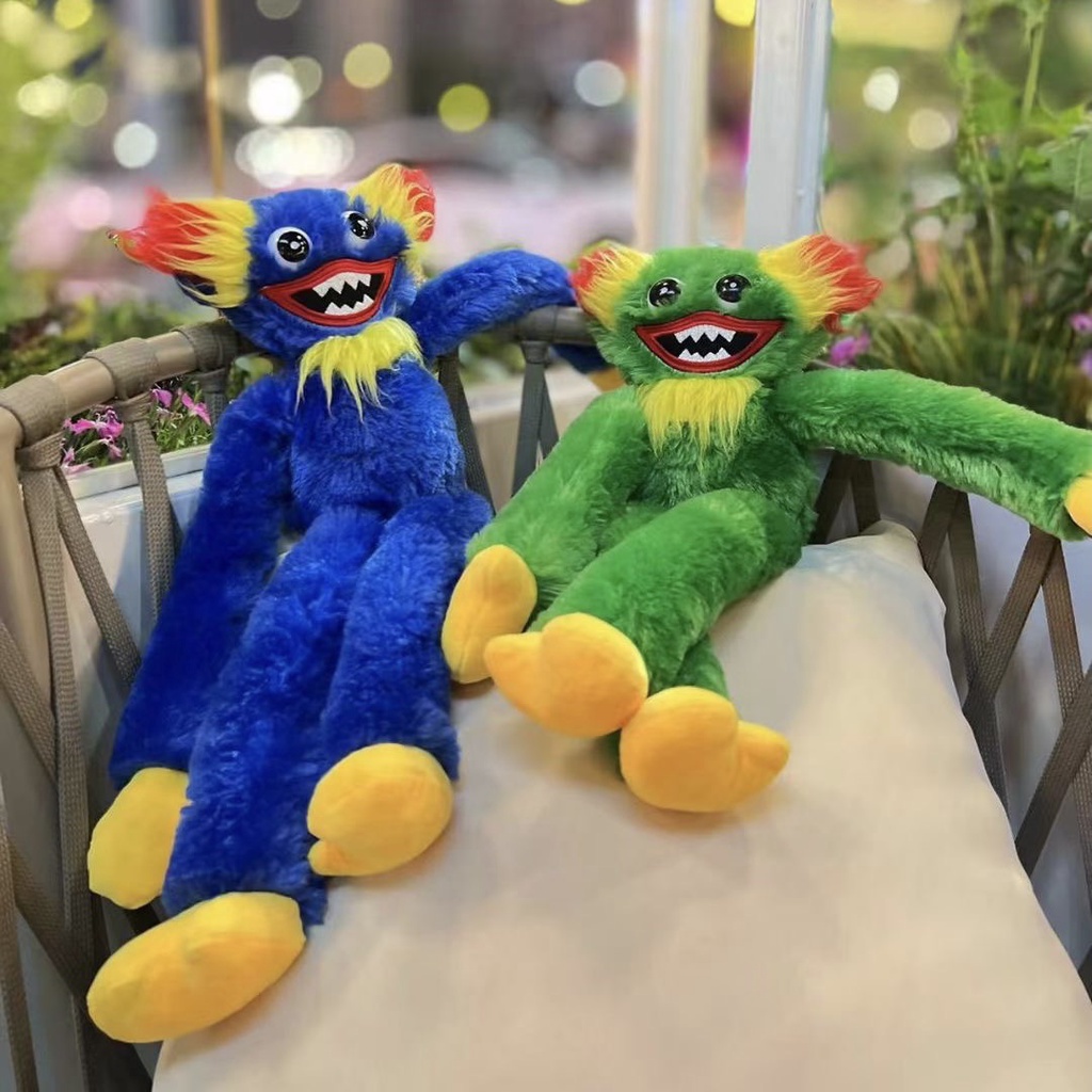 Búp Bê Nhồi Bông Hình Tai Thỏ Màu Cầu Vồng