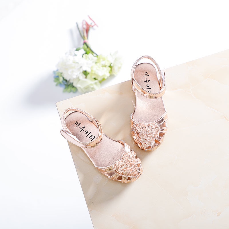 Giày Sandal Đế Mềm Chống Trượt Phong Cách Công Chúa Thời Trang Mùa Hè Dành Cho Bé Gái