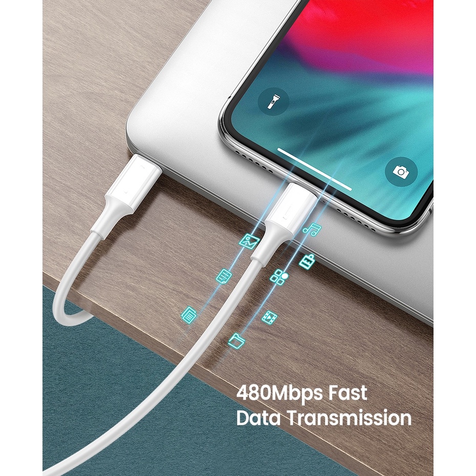 Cáp Sạc Phone 20W Type C To Light 6/7/8/10/11/12/13/14 Cao Cấp ID TECH C2L101 - BH 24T Chính Hãng