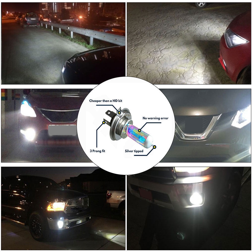 Bóng Đèn Pha xenon H4 100w 8500k 12v Siêu Sáng Cho Xe Hơi
