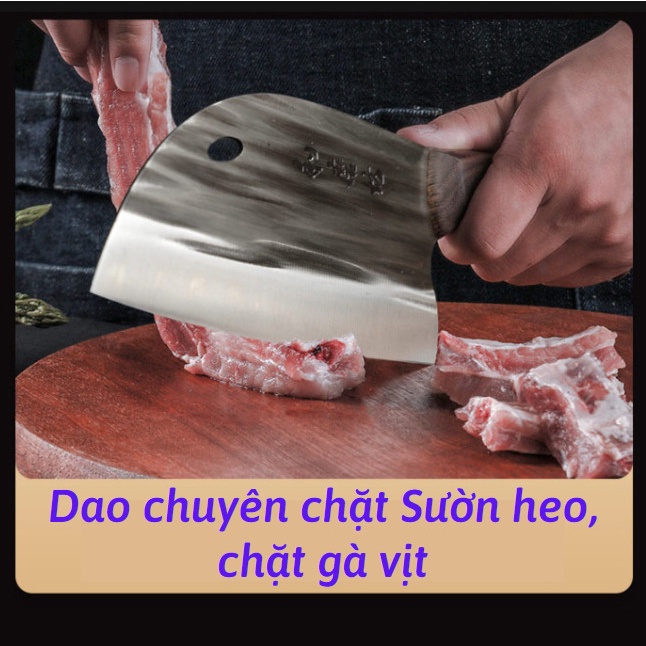 Dao chặt xương nhà bếp cao cấp nhật bản thiết kế thép không gỉ chuyên dùng để chặt thái siêu sắc đa năng