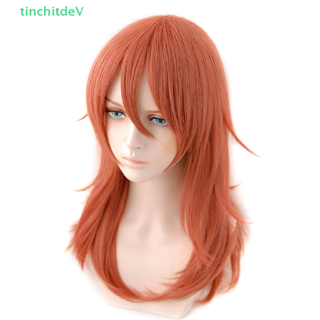 [TinchitdeV] Tóc Giả Nam Cosplay Thiên Thần Quỷ Màu Cam Đậm Bằng Sợi Tổng Hợp Chịu Nhiệt [Mới]