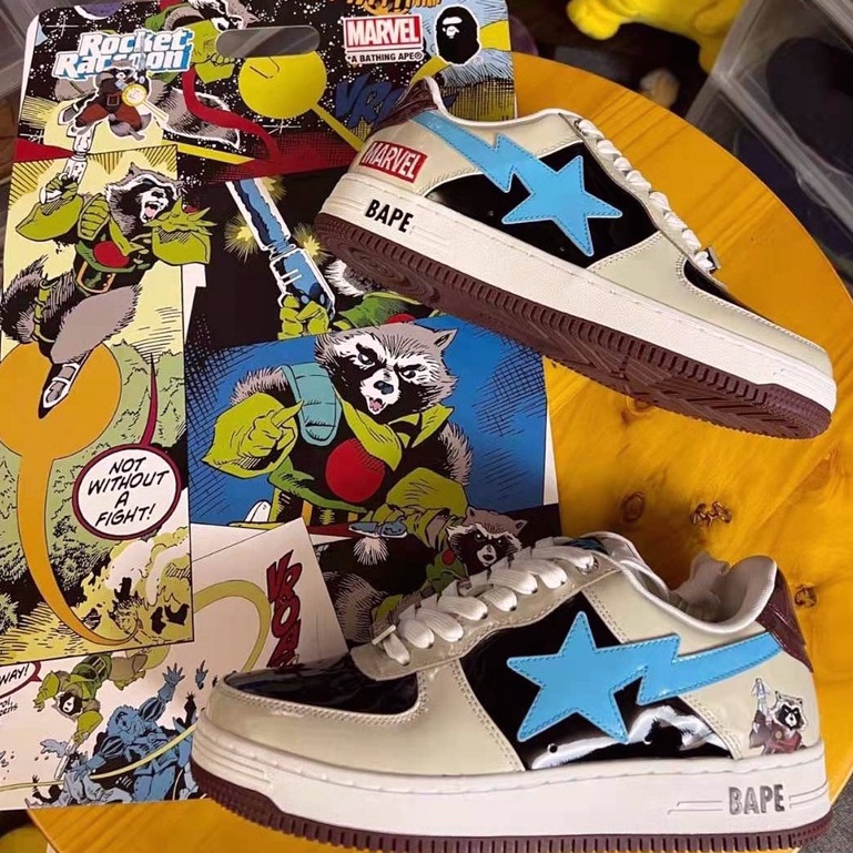 Giày Sneakers Bape Sta Ape Thời Trang Cá Tính Cho Nam Nữ