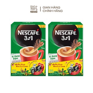 Combo 2 hộp cà phê hòa tan Nescafé 3in1 vị rang đậm - công thức cải tiến