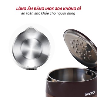 Ấm siêu tốc SATO 17ST37 1.8L