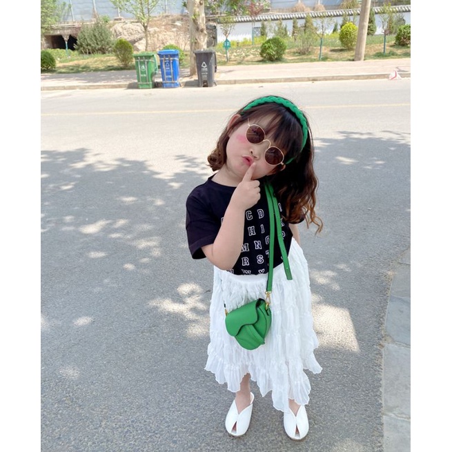 Túi Da Đeo Chéo Mini Nữ, Túi Da Bé Gái Yên Ngựa Thời Trang Trẻ Trung Sành Điệu