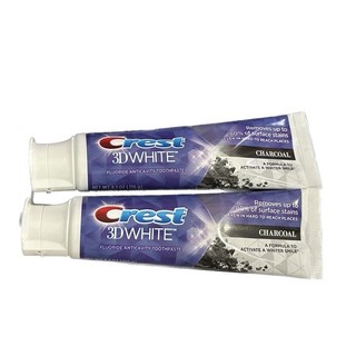 2 Tuýp Kem Đánh Răng Crest 3D White charcoal (107g x 2)