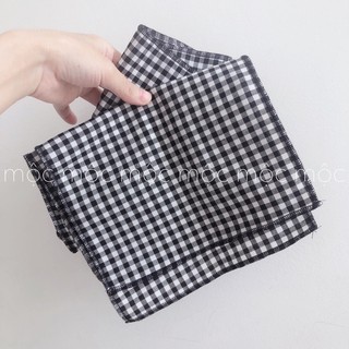 khăn rằn caro cho bé (dài 1m, ngang 20cm) phụ kiện đi kèm đồ bà ba siêu cưng cho bé