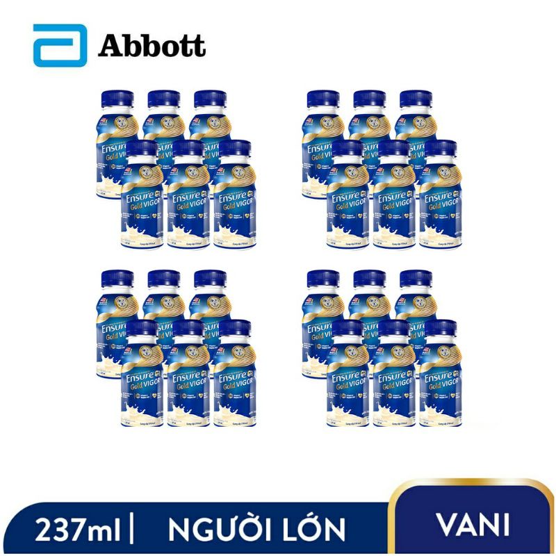 Lốc 6 chai sữa ensure golg vigor 237ml