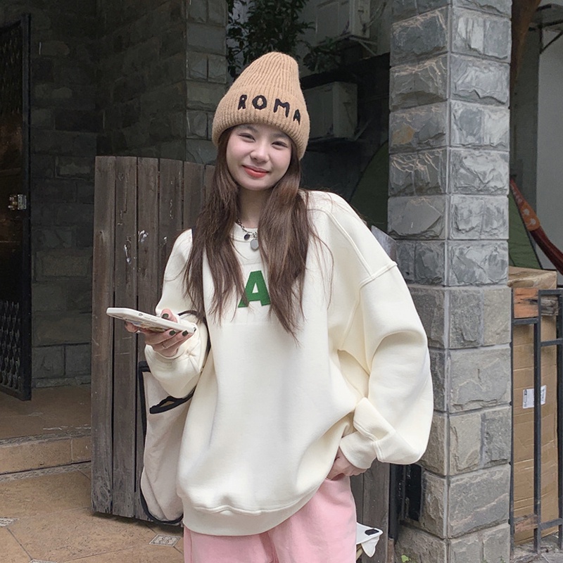 Áo hoodie Dáng Rộng Phong Cách Hàn Quốc Thời Trang Thu Đông 2022