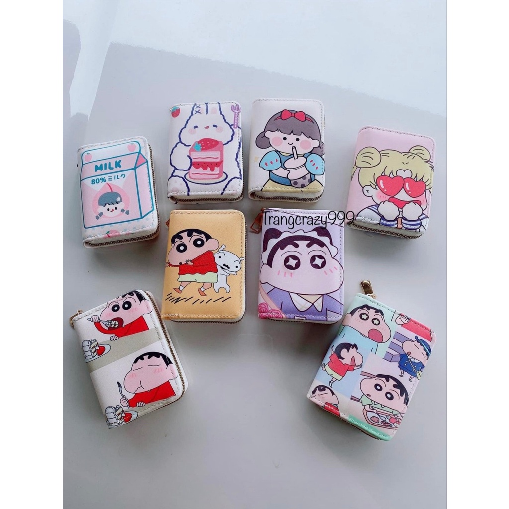 Ví Cầm Tay Nữ Mini Nhiều Ngăn - Ví Đựng Thẻ Mini 11 Ngăn Có Khóa Kéo Tiện Dụng, Siêu Bền, Siêu Đẹp BM049