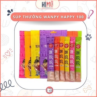 Súp thưởng cho mèo wanpy happy 100 gói 5 thanh - Súp thưởng wanpy happy 100 bổ sung dinh dưỡng cần thiết cho mèo