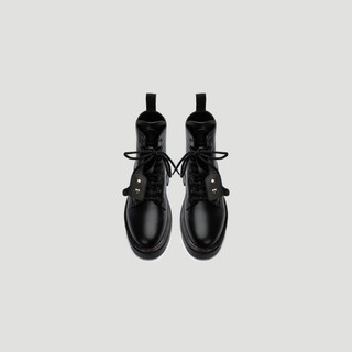 Giày Chunky boot da nam The Wolf màu đen
