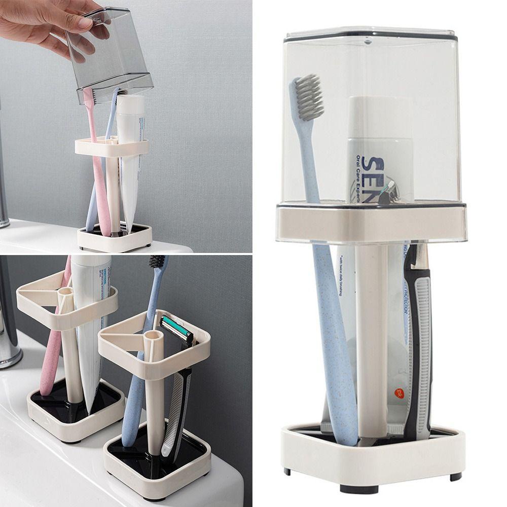 GOGOUP Giá Đỡ Bàn Chải Đánh Răng Thiết Kế Đơn Giản Tiện