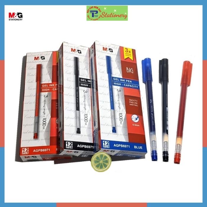 Bút nước MG 0.5mm KO RUỘT siêu mướt ko gai không tắc mực AGPB 6971A - 1 chiếc