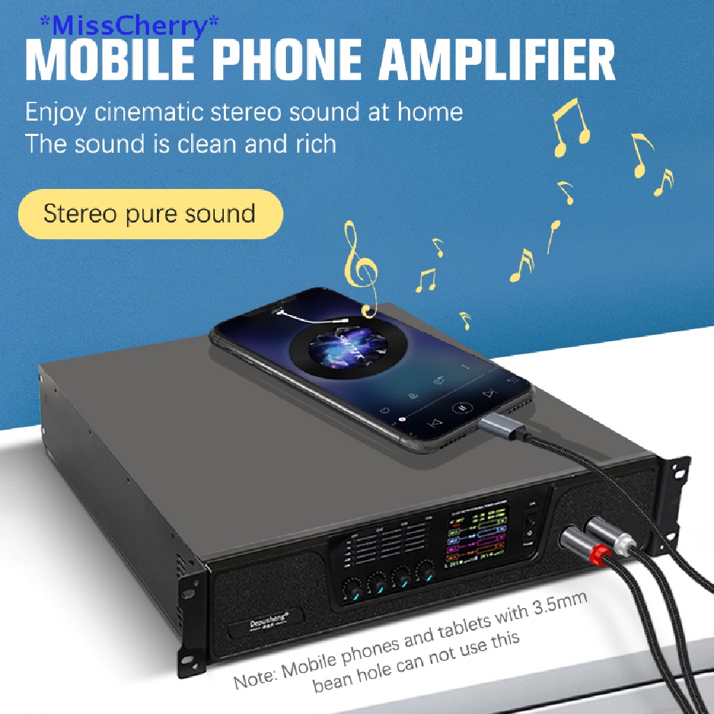 Cáp Chuyển Đổi Type C Sang RCA Aux 2 RCA Cho Loa / Điện Thoại / Laptop Dài 1M Mới