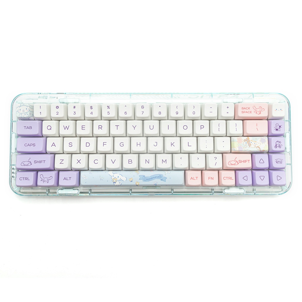 Cinnamoroll Keycaps MDA Profile cô gái dễ thương PBT DYE SUB Bàn Phím Cơ Keycap