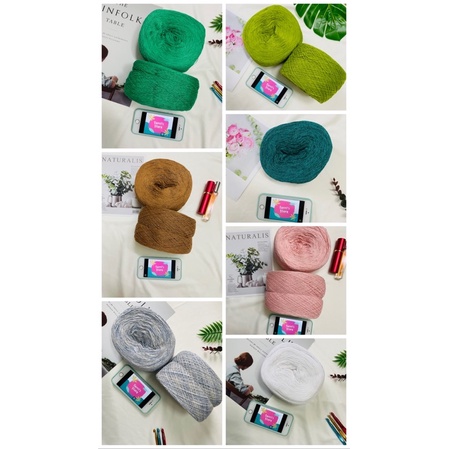 Yarn - Sợi Cotton 100% Xe tròn | Màu HOT đẹp_Sợi mền nhỏ nhẹ | Từ 250gram - 260gram_Cỡ 0.5mm | Hàng Tuyển - Terri Store