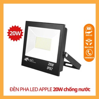 Đèn pha led apple 20w chống nước ip67 đủ công suất tiết kiệm điện siêu sáng 6500k+3000k