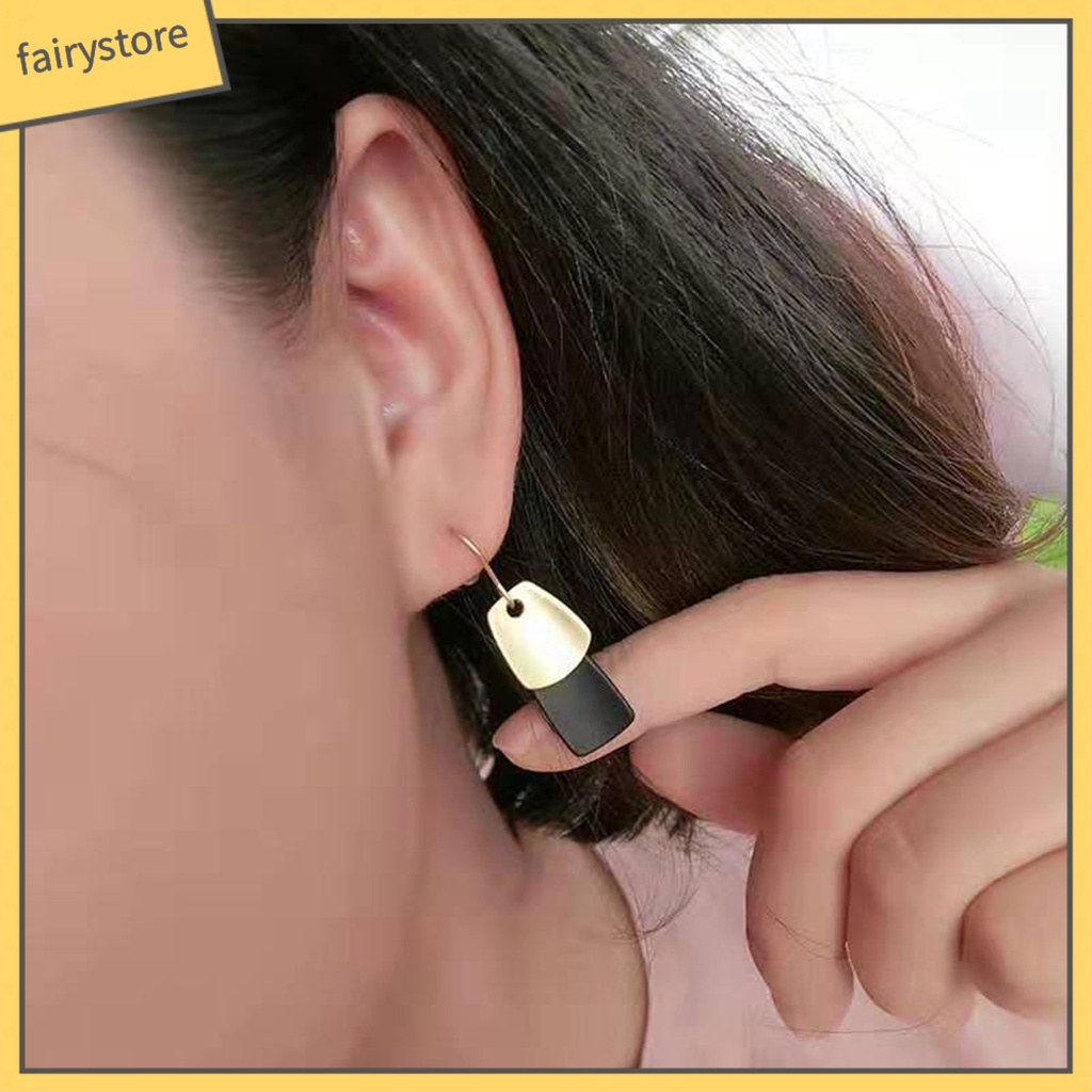 1 Đôi Bông Tai Hình Tròn Đính Ngọc Trai Giả Phong Cách Hàn Quốc Dành Cho Nữ